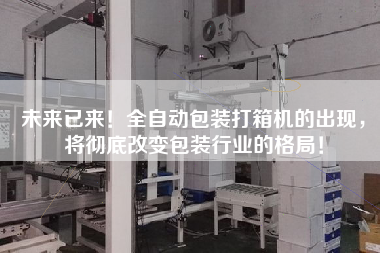 The future has come! The emergence of automatic packing machine will completely change the pattern of the packaging industry!