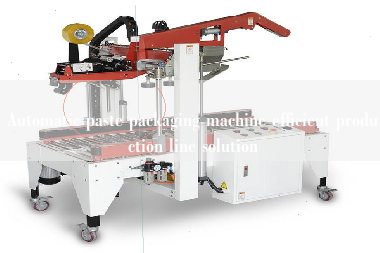 Automatic paste packaging machine efficient production line solution