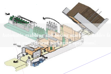 Automatic grabbing and boxing machine enables fast and efficient packaging operations!